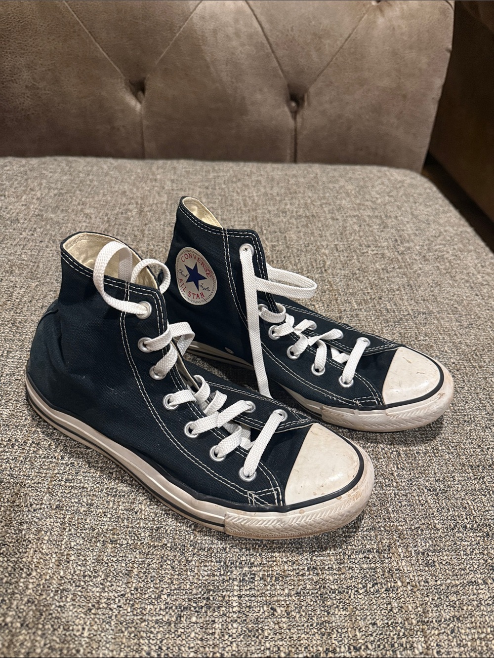 Converse Black & White High Top Sneakers